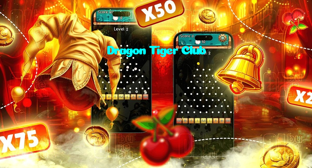 Dragon Tiger Club casino presented on mobile device in Pakistan with slots and live games